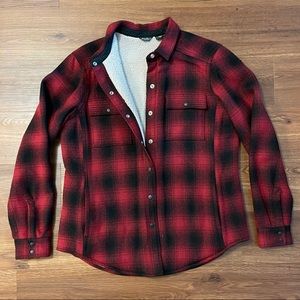 NWOT Eddie Bauer Buffalo Plaid Fleece-Line Flannel